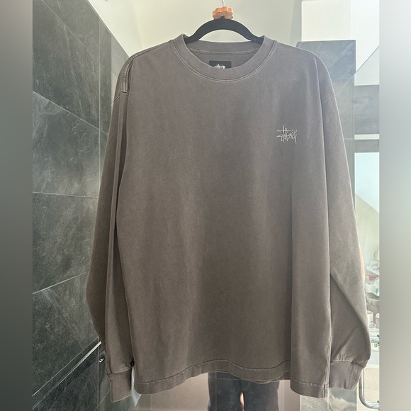 NWOT Gray stussy long sleeves size M - Picture 1 of 10